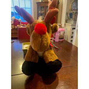 Fairview Christmas Reindeer Rudolph Plush Stuffed Animal Christmas super cute